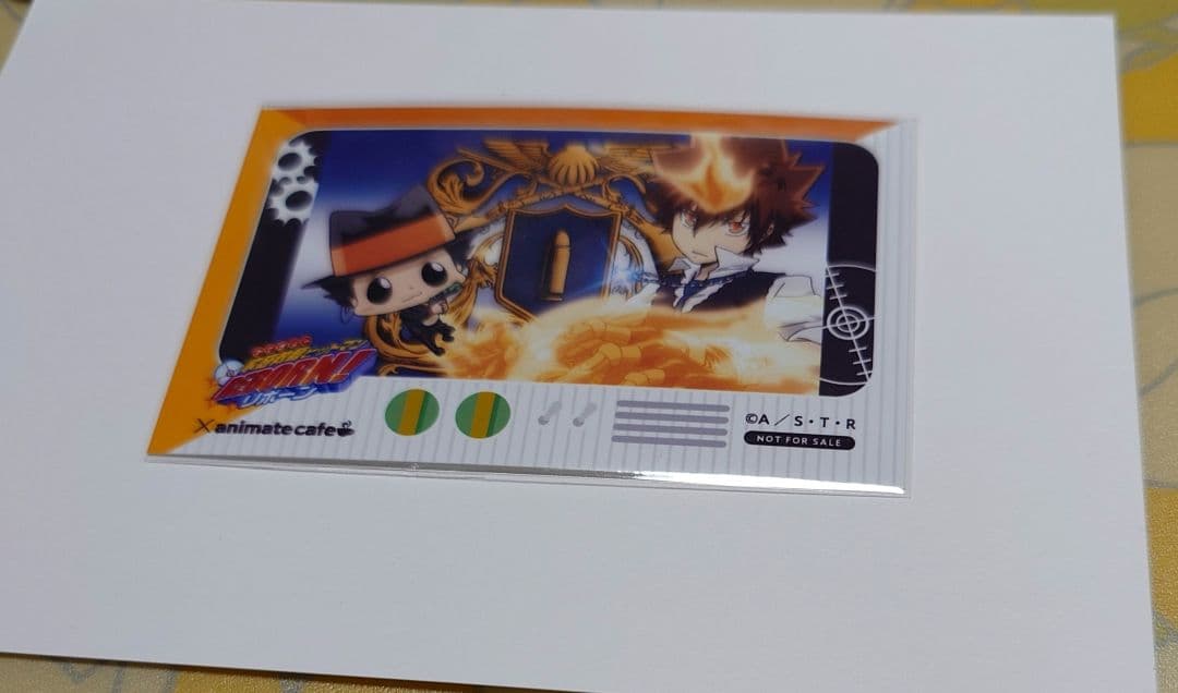 家庭教師ヒットマンREBORN! アニメイトカフェ 特典フォトカード　綱吉　①