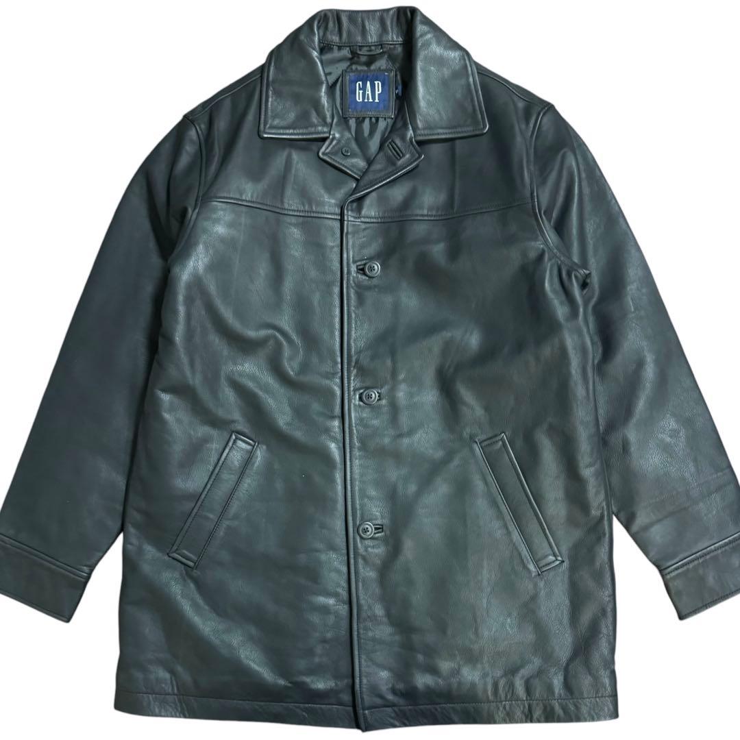 OLD GAP 00s カーコート レザージャケット 表記S 着用感M〜L位 - メルカリ