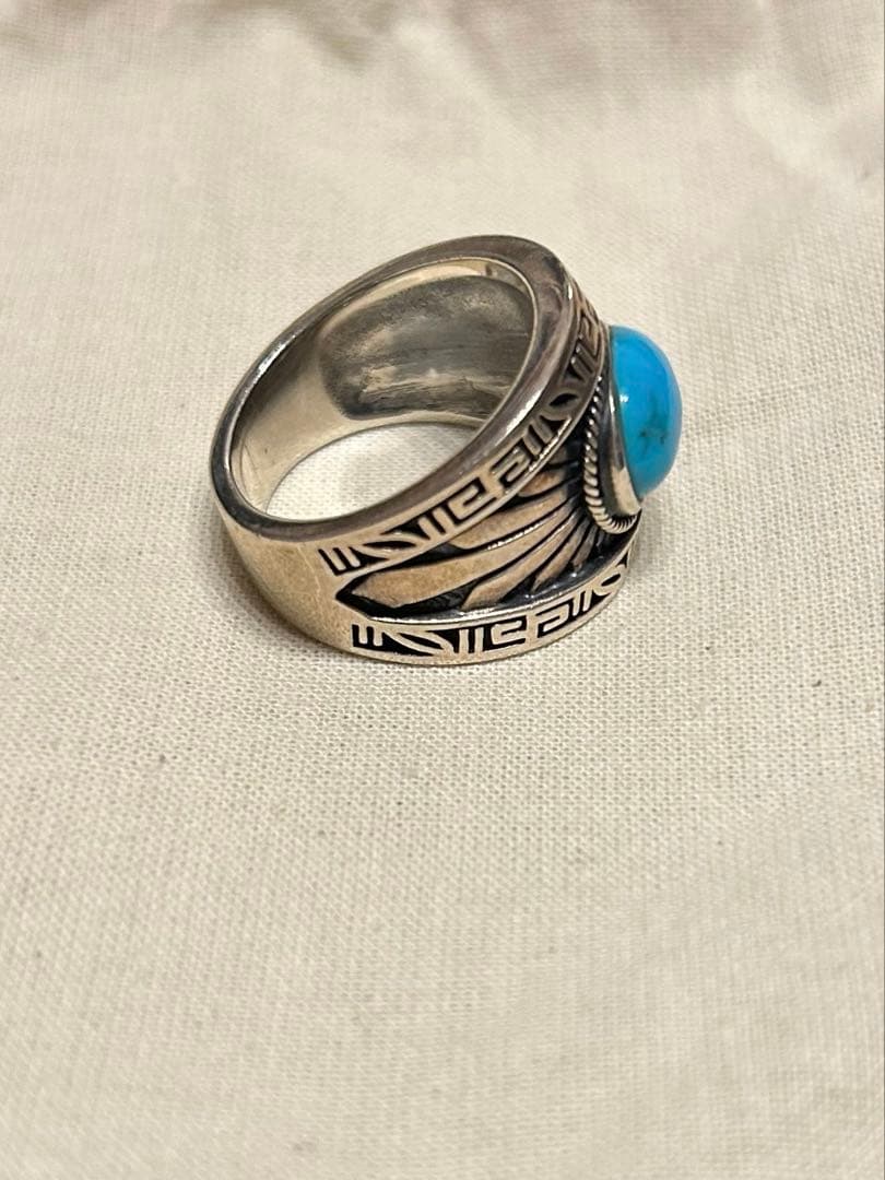 saad ターコイズ シルバーリング - アクセサリー本当に 安い 通販