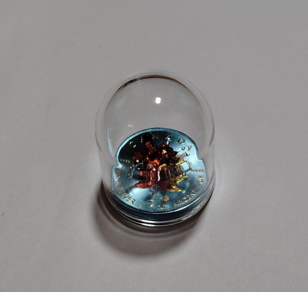 新品 ハリネズミムラノガラス付メイプル 銀貨 追加彩色 - メルカリ