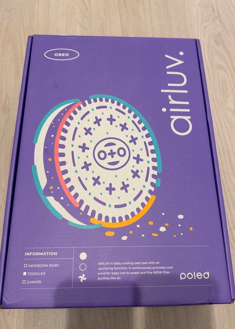 poled airluv エアラブ4 オレオ　oreo アーモンドクリーム airluv4+ oreo | エアラブ4プラス オレオ 送風機付きクールシート