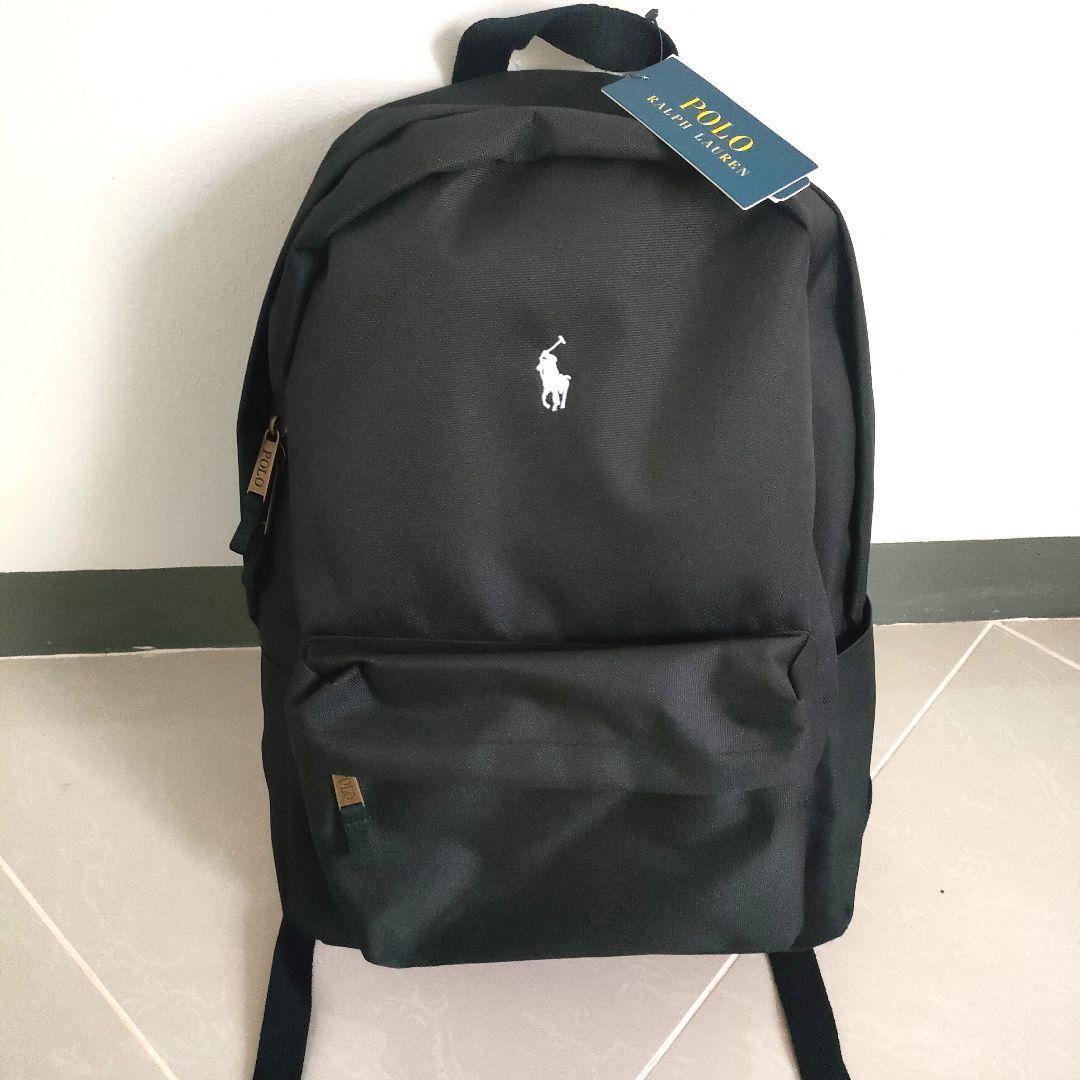 【新品】ポロラルフローレン バックパック リュックサック 黒　ユニセックス