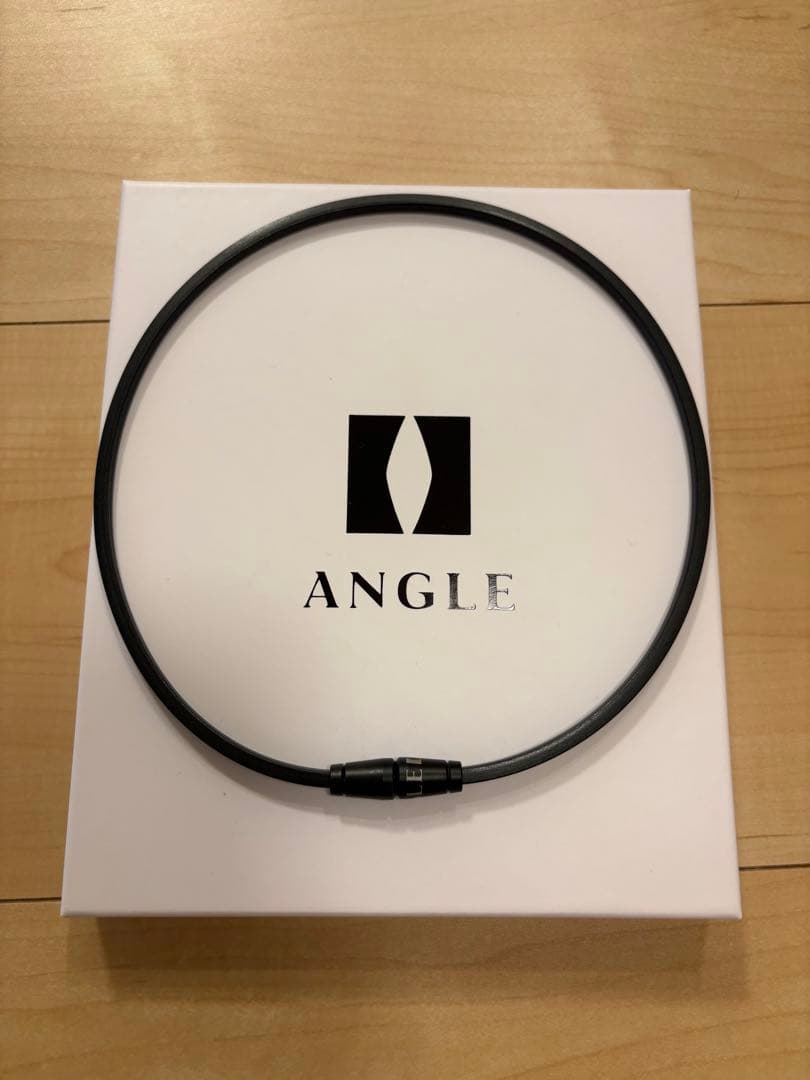 【美品】ANGLE ブラック ネックレス Mサイズ