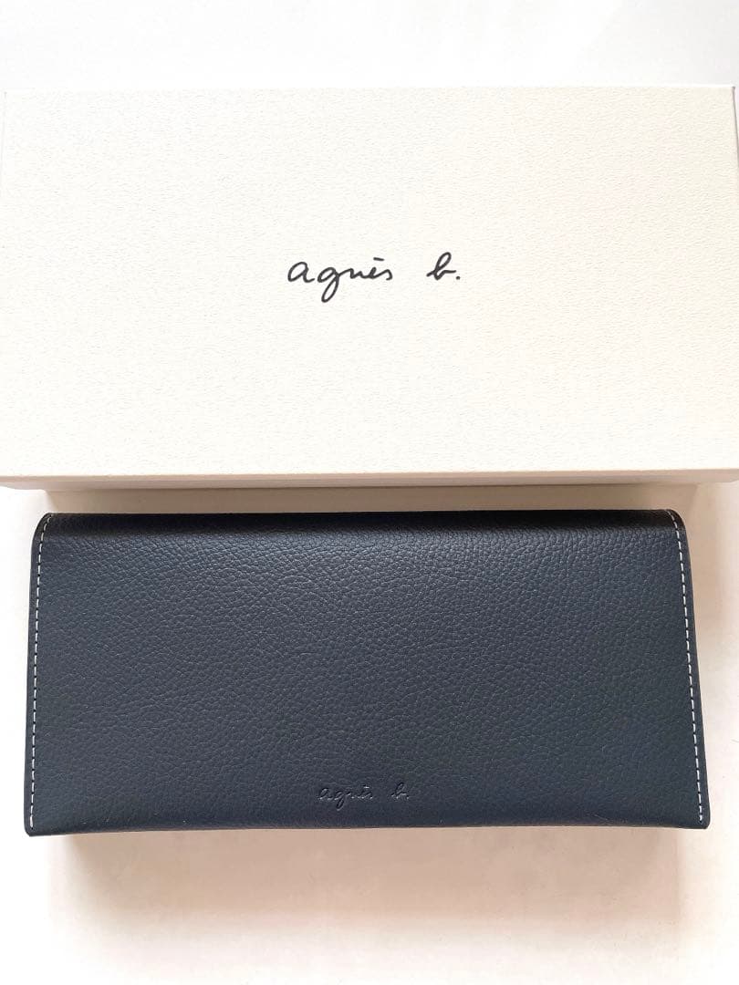 agnès b. ダークグレー 長財布