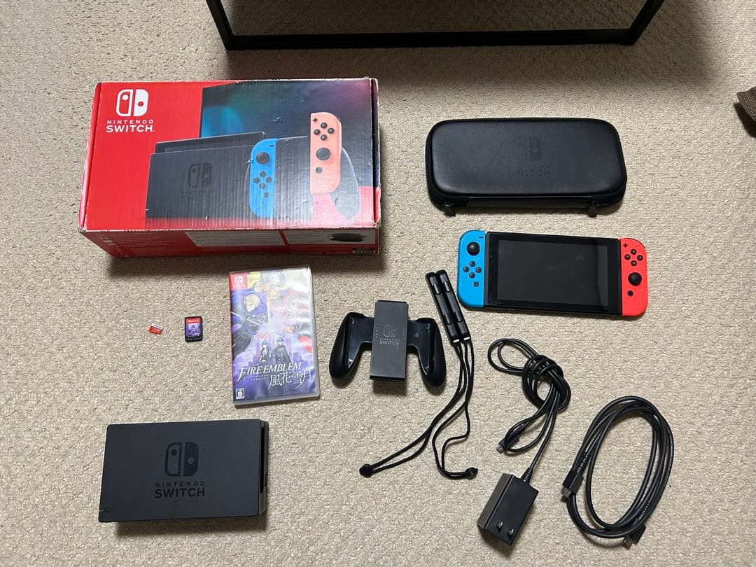 Switch フルセット（バッテリー強化版）＋ 128GB SD＋ 純正ケース付 Nintendo Switch 【福袋 4点セット】Nintendo 本体 バッテリー強化版