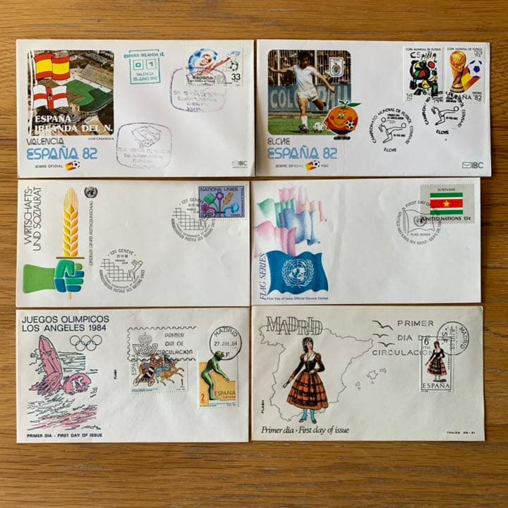スペイン記念封筒・切手・消印　11枚セット