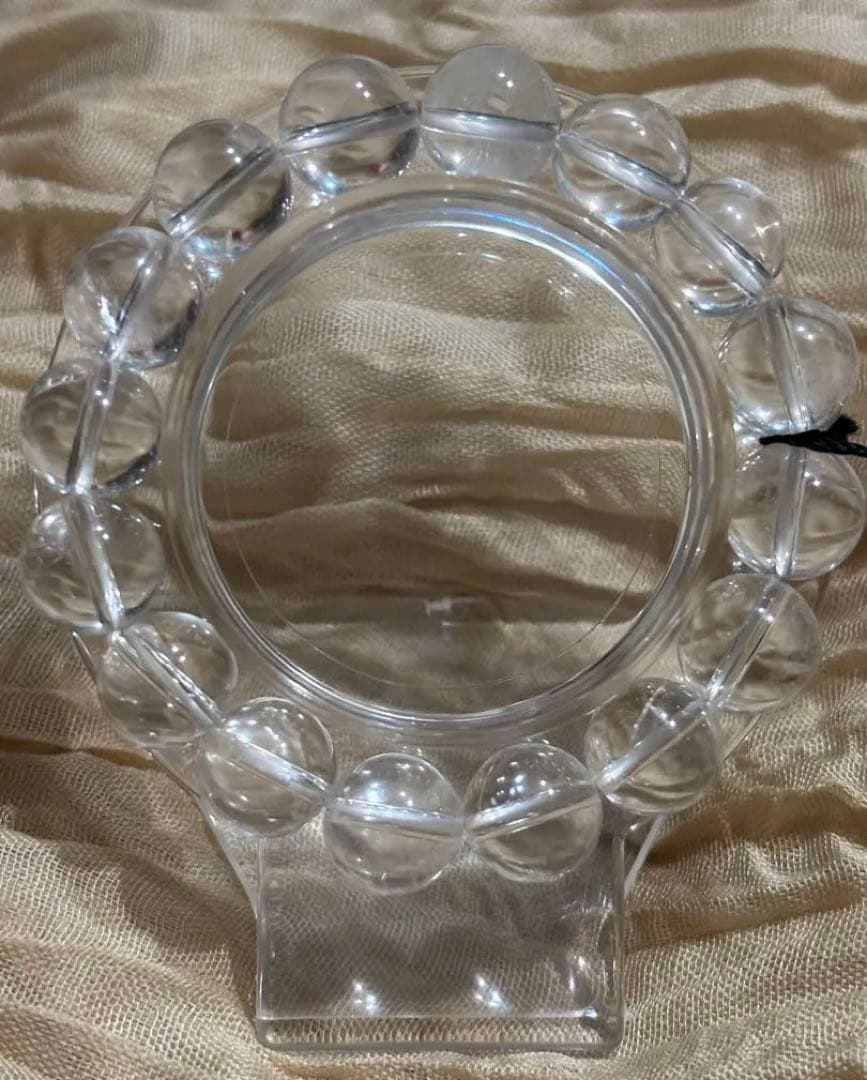 天然石✨⑥水晶×四神獣　12mm パワーストーン　ブレスレット　15cm