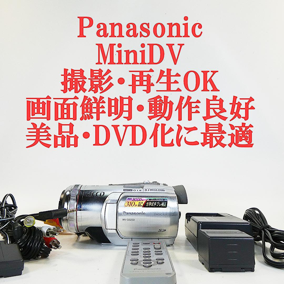 美品・動作良好 パナソニック NV-GS250 MiniDVビデオDVD化に最適