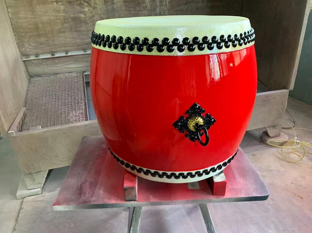 長胴太鼓 1尺3寸（鼓面:39cm） 集成胴 スマイル レッド