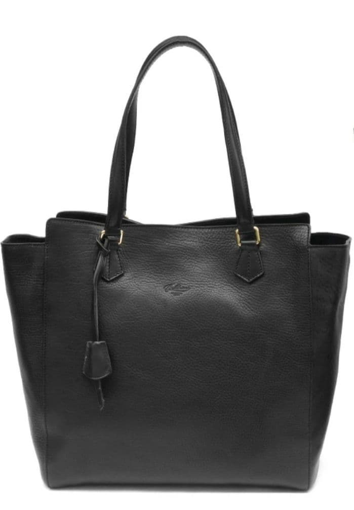 週末限定値下げ 新品 Boldrini レザートートバッグ ブラック