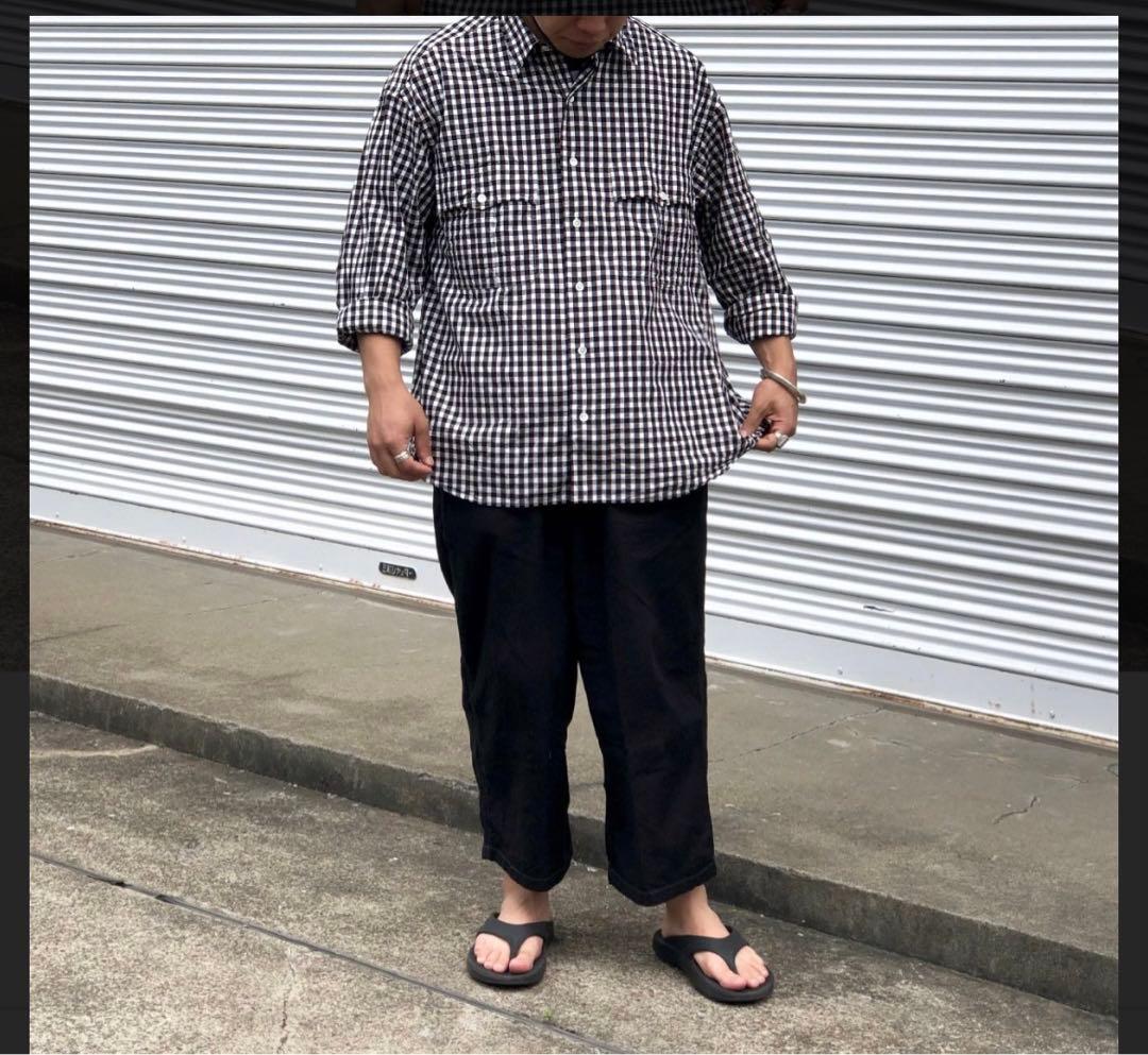 ポータークラシック ロールアップシャツ ブラック