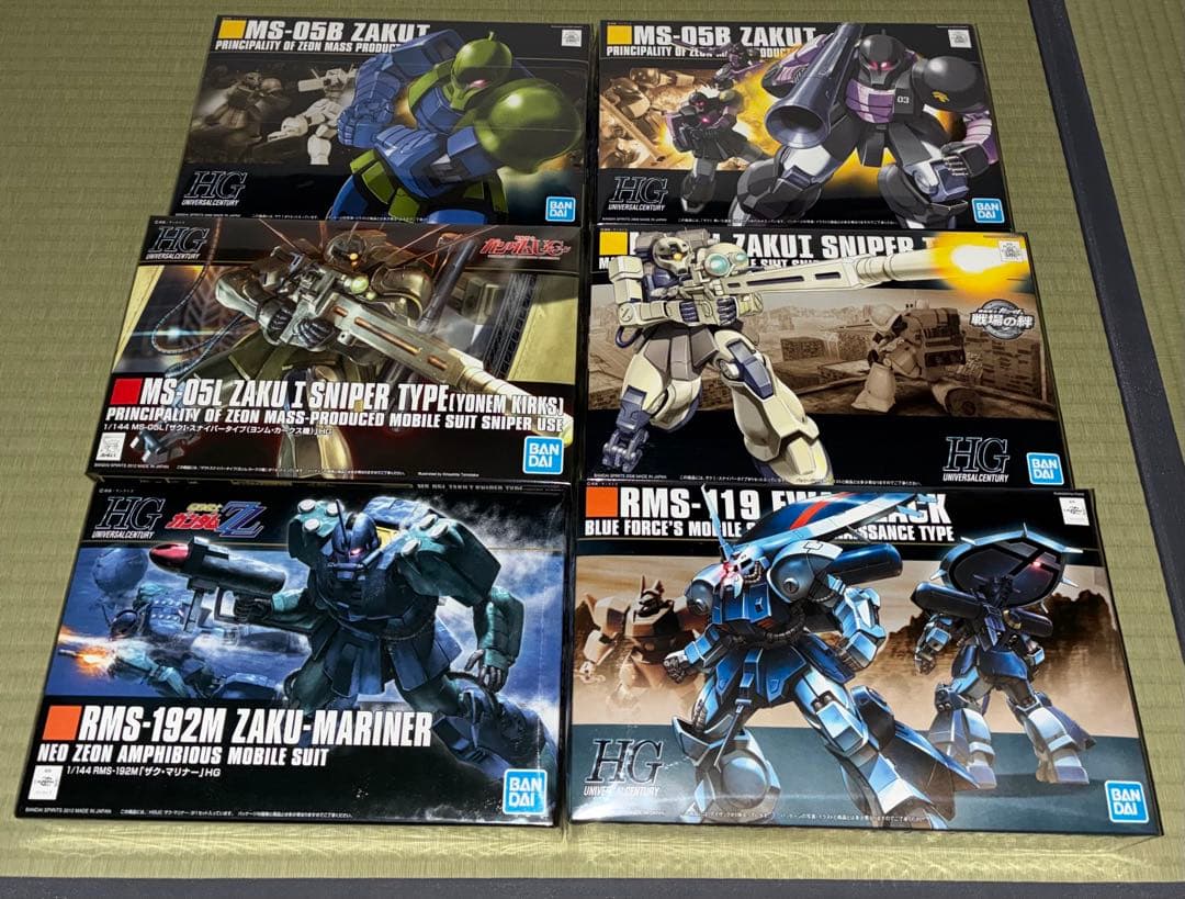 ガンプラHGUC 1/144 6種セット ザク系 まとめ売り