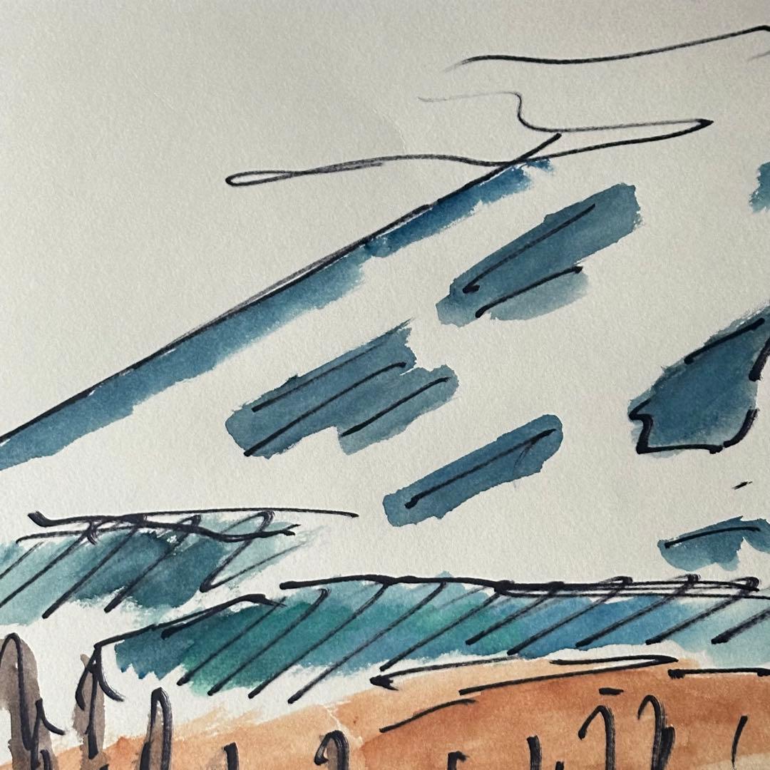 超限定9月9日20時迄‼️真作カムイ坂本直行「羊蹄山神威岳」水彩画 日付