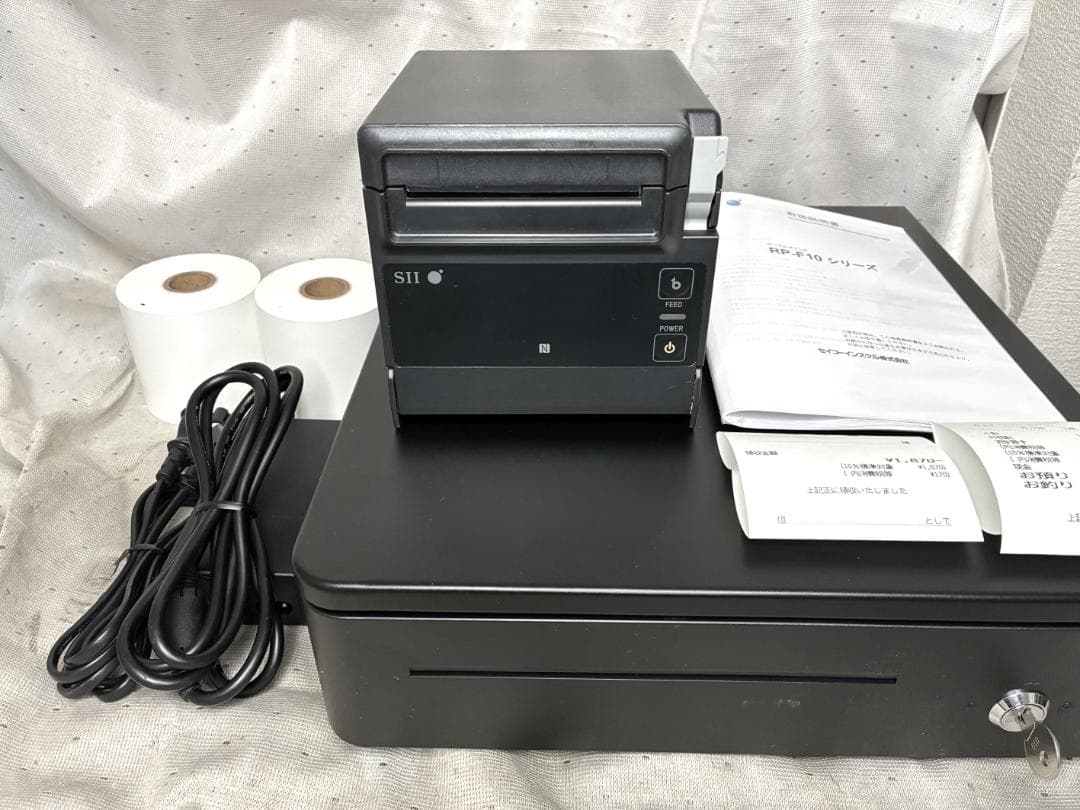美品■SII　セイコー　サーマルプリンター＆ドロアー■RP-F10　エアレジ対応