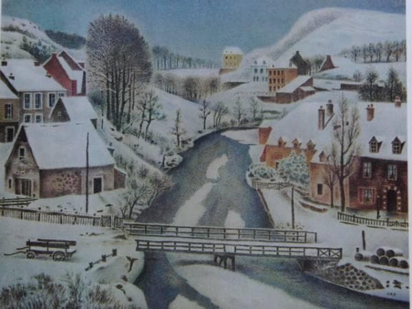 岡 鹿之助、積雪、超希少、レゾネより、 新品額付 - メルカリ