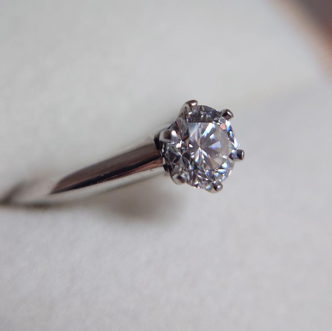ティファニー 0.77ct IF F ダイヤモンド リング プラチナ ソリティア