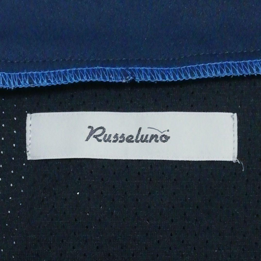 ラッセルノ 2wayハーフジップジャケット(6)ベスト 裏地発熱 防寒 紺