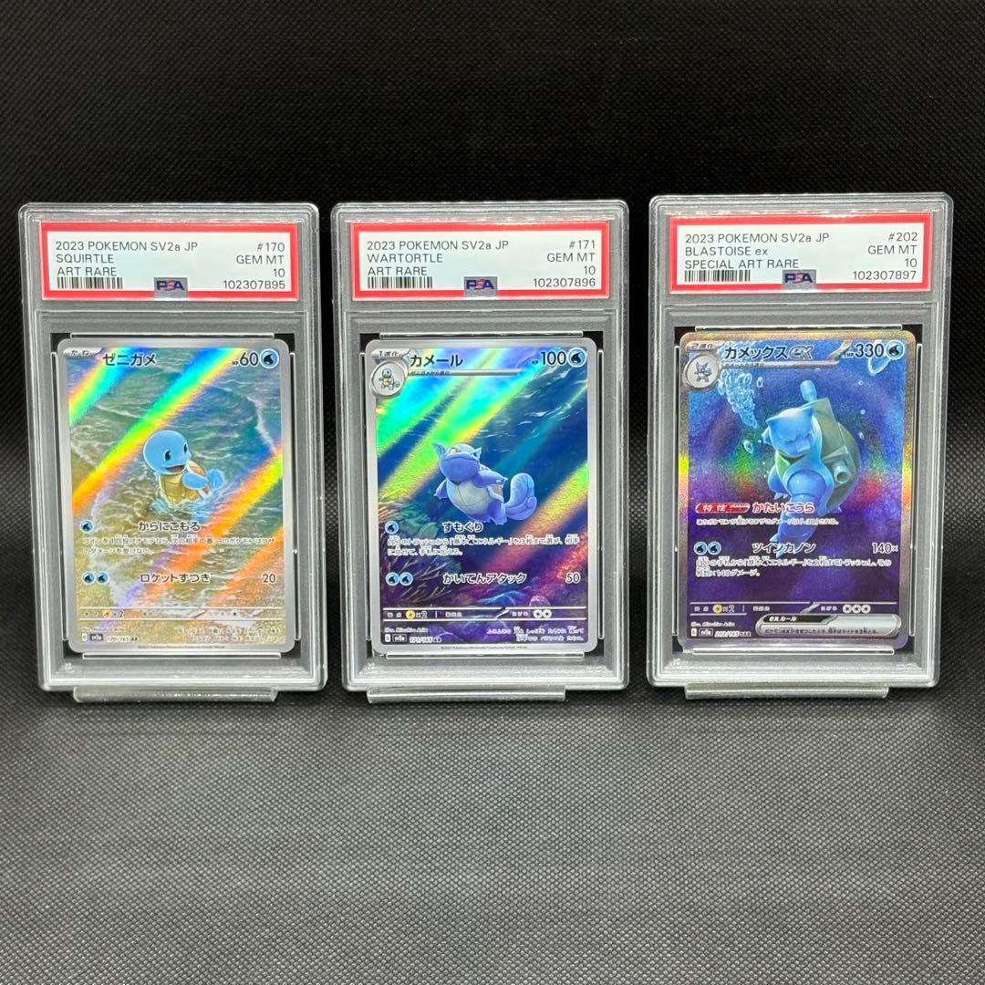 ゼニガメ カメール カメックスex SAR psa10 連番