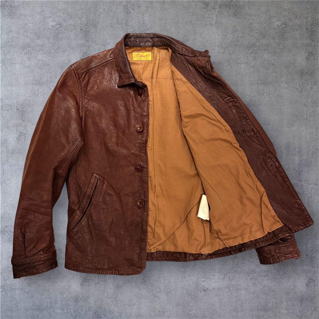 vintege J.S. steadカウハイドレザージャケット40siz