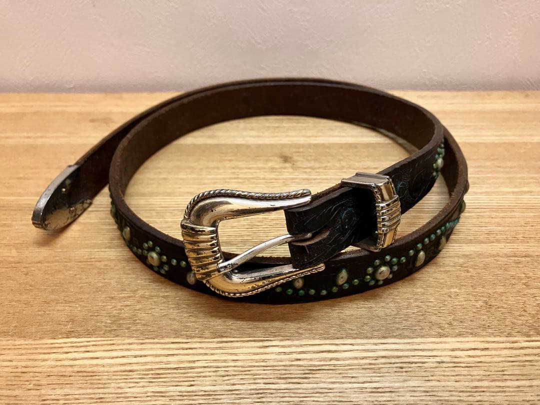 The Stylist Japan HTCナローベルト　大久保めがね　34 楽天市場】HTC htc ナローベルト ターコイズ スタッズ カービング