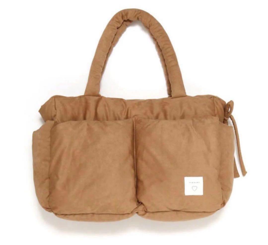 andmary Mary quilting suede bag　camel