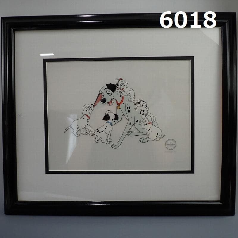 RU-6018　ディズニーセル画　101匹　わんちゃん ウォルトディズニー 101匹わんちゃんセル画 額縁付き - メルカリ