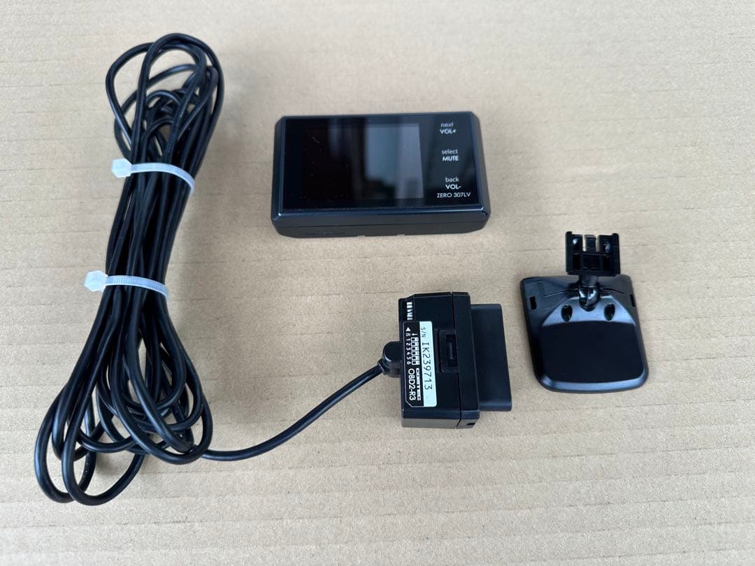 ZERO 307LV レーダー探知機 （OBDアダプターケーブル付属）