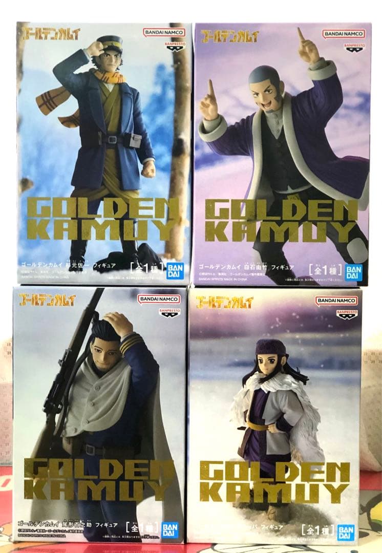 ゴールデンカムイ フィギュアセット 尾形 白石 アシリパ 杉元 - メルカリ
