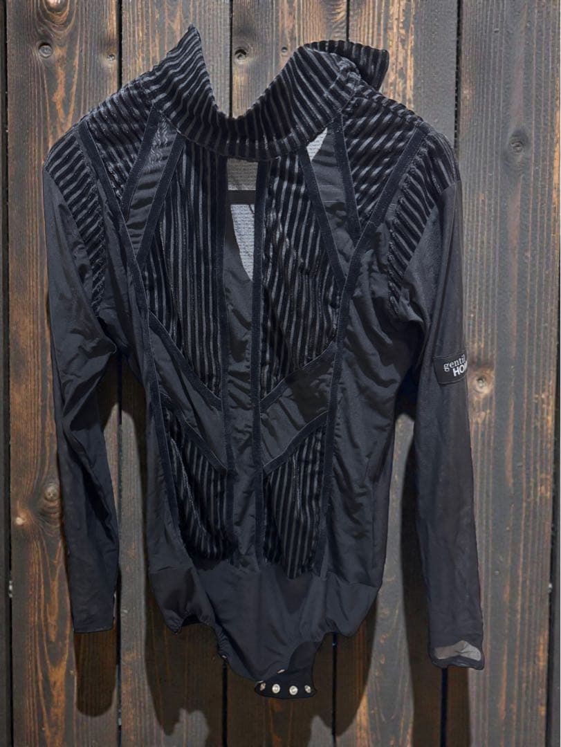 gentil 黒ラテンシャツ M 新品タグ付 競技社交ダンス用