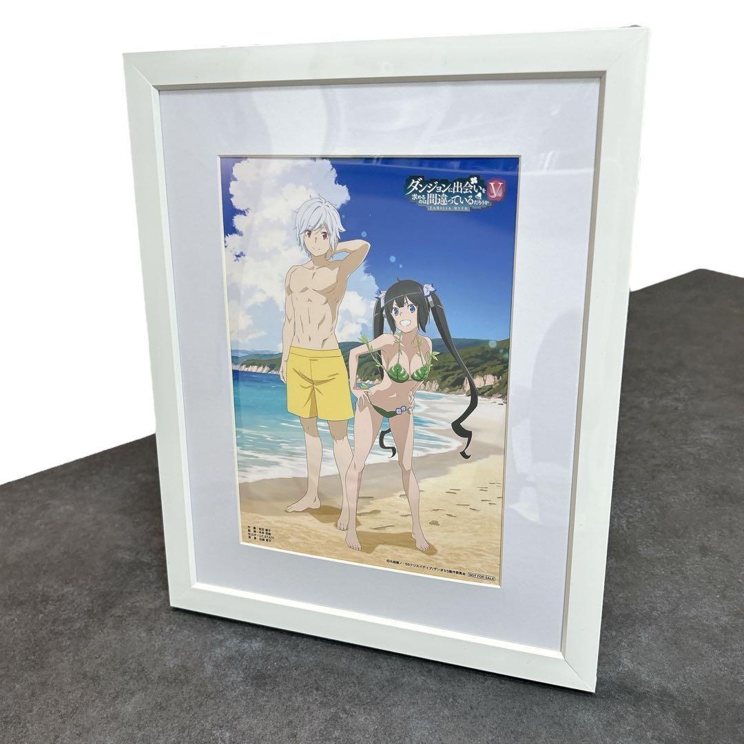 ダンまち キャラファイングラフ ベル ヘスティア 壁掛け 複製原画