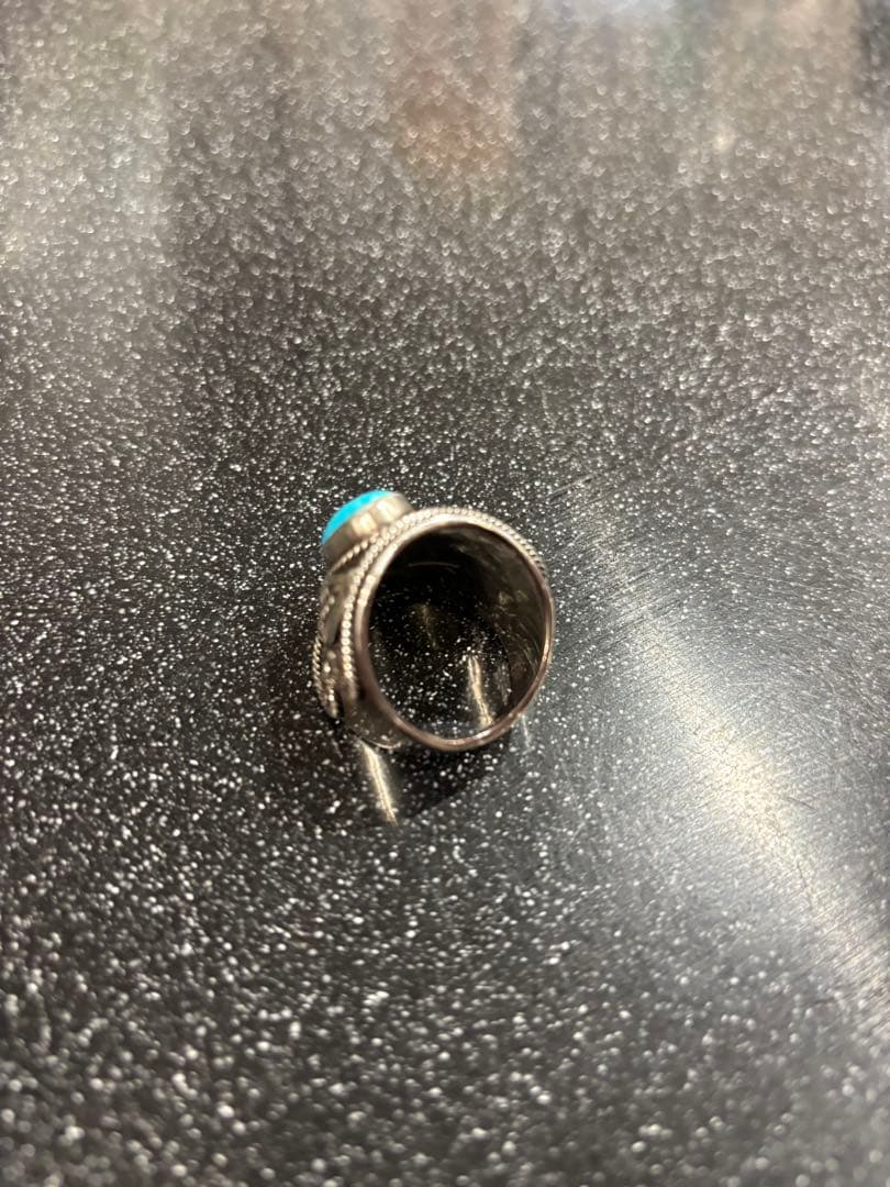 最終値下げ Navajo ナバホ族 デルバートゴードン ターコイズリング 25