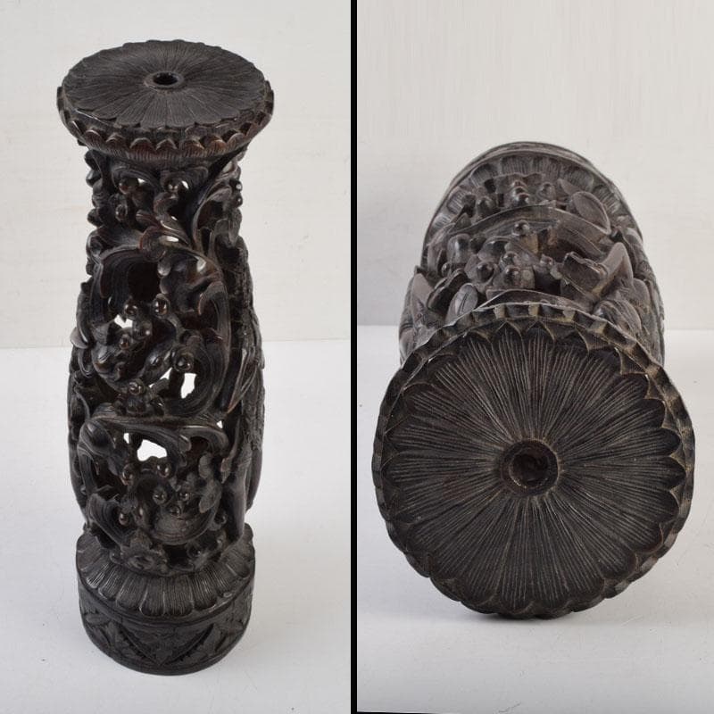 バリ島 インドネシア 木彫 ガルーダ 面 壁飾 置物 2点まとめて N9064A