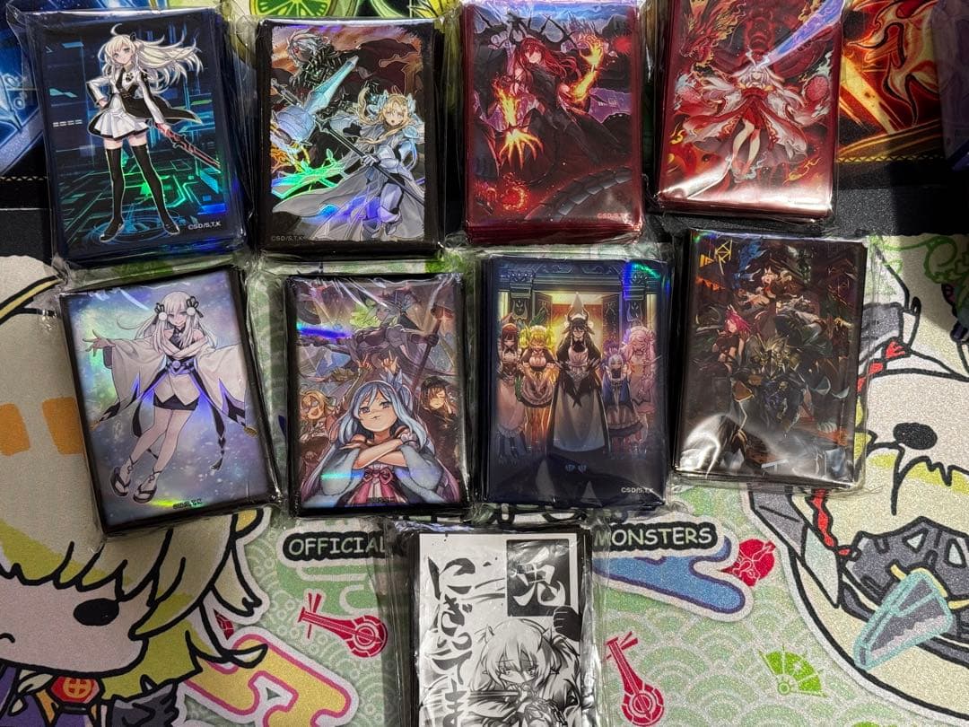 遊戯王 公式 スリーブ プロテクターまとめ売り 賜炎の咎姫 俱利伽羅天童 など
