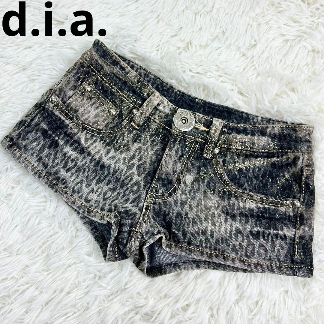 d.i.a. ショートパンツ Y2K レオパード ラメ加工 平成ギャル 24 - メルカリ