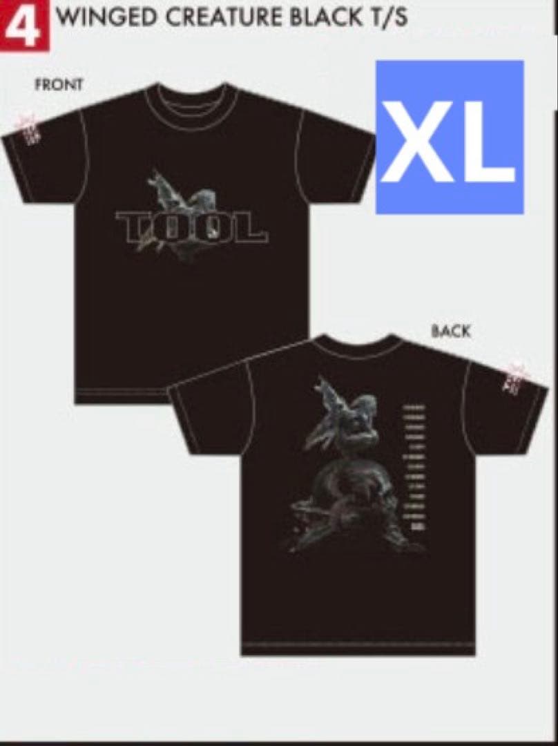 TOOL WINGED CREATURE BLACK Tシャツ XLグッズ