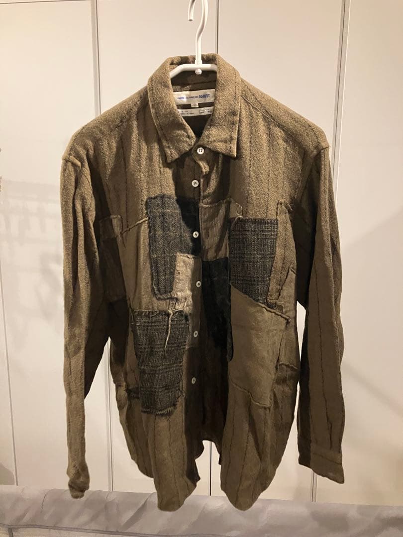 COMME des GARÇONS SHIRT パッチワークシャツ S