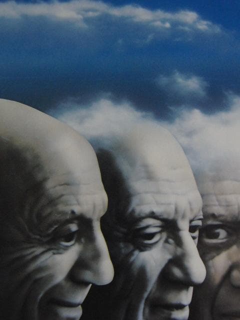 森秀雄、【偽りの青空-GREAT　MOUNTAIN】、希少な大判額装用画集より