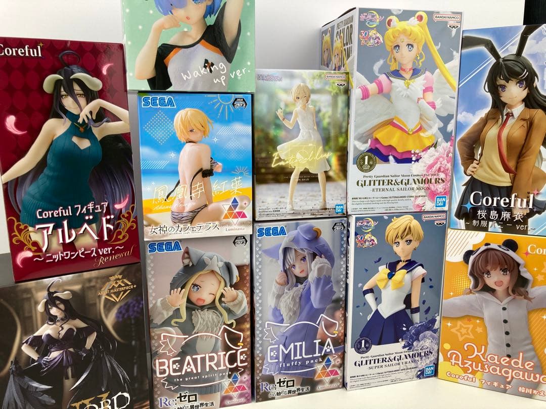 美少女フィギュア　11体まとめ　アルベド　レム　セーラームーン　桜島麻衣　女神