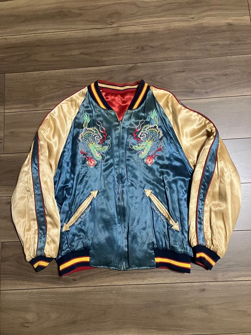 5*8様 当時物 CREAM SODA PINK DRAGON スカジャン タイ