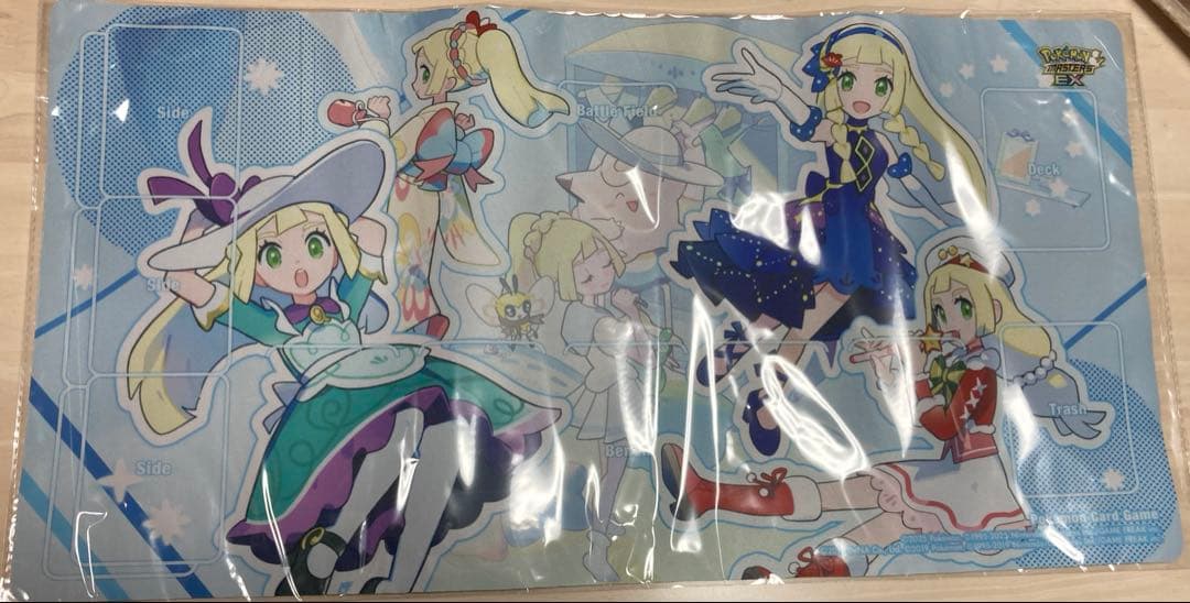 新品未開封 おしゃれを楽しむリーリエ プレイマット ポケマス 当選書付き