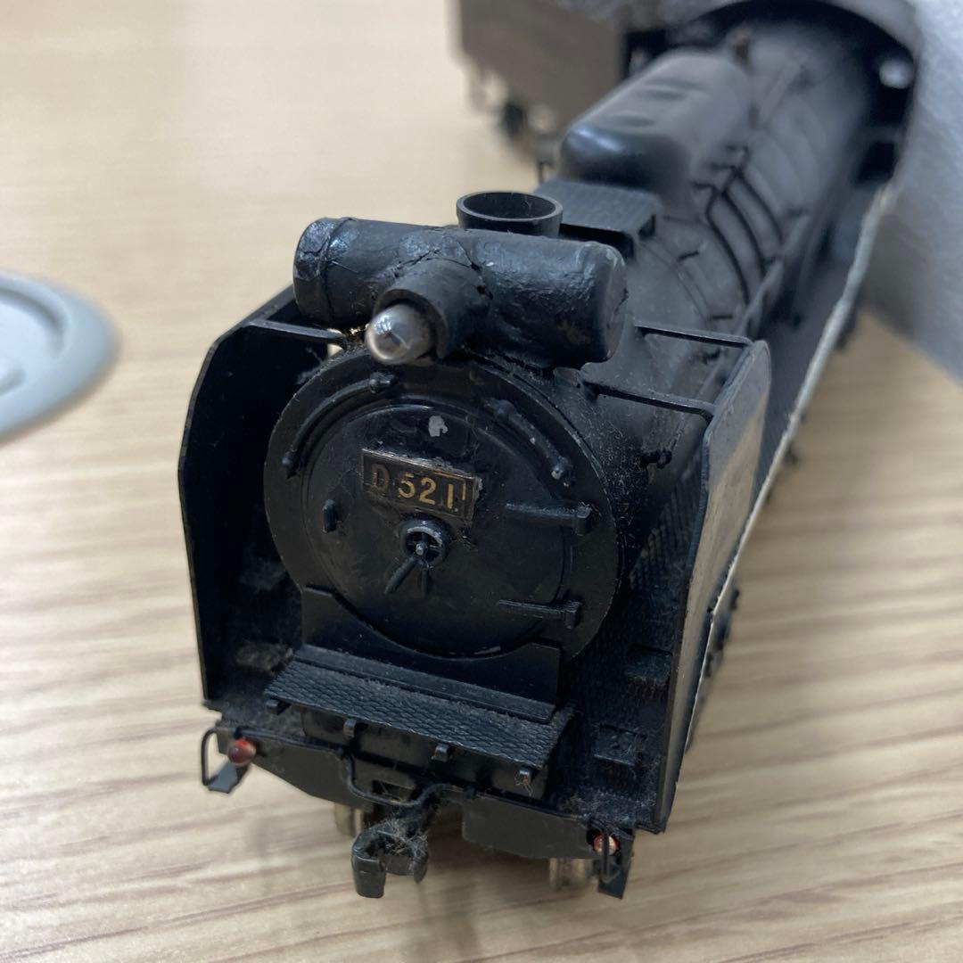 HOゲージ アダチ D52形 蒸気機関車 D521 ジャンク品 現状渡し