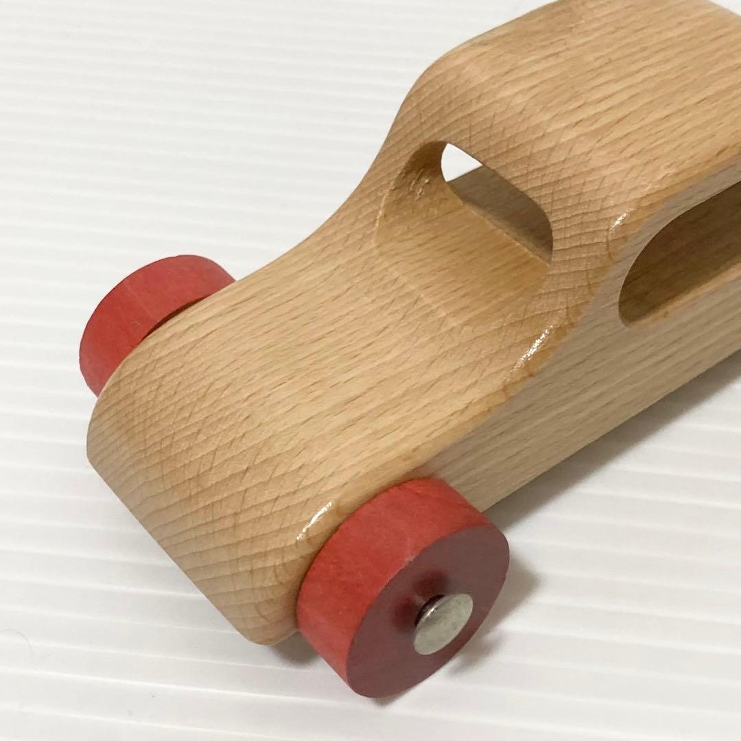 デュシマ社 木製 赤いカー 白木 デュシマ鉄橋 知育玩具 - メルカリ