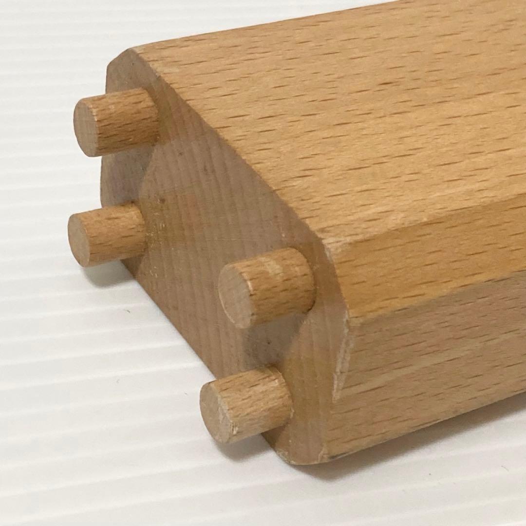 デュシマ社 木製 赤いカー 白木 デュシマ鉄橋 知育玩具 - メルカリ