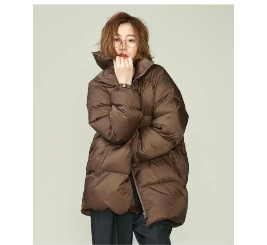 conteコンテ　リバーシブルダウンジャケット　ブラウン