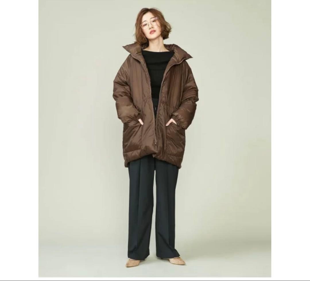 conteコンテ リバーシブルダウンジャケット ブラウン - メルカリ