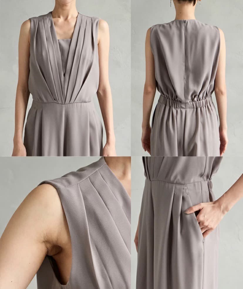 未使用品】エメ ストレートパンツオールインワン パンツドレス 9