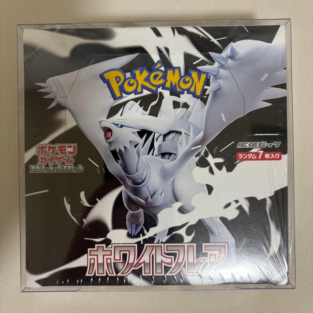 ポケカ ホワイトフレア 1BOX 未開封 シュリンク付 BOX ＋おまけハンカチ