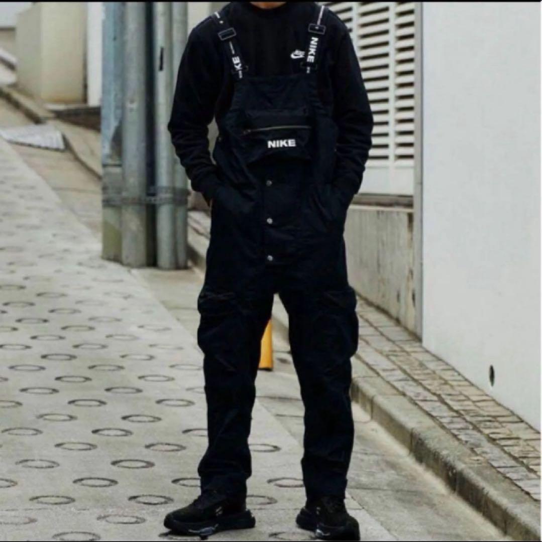 【超激レア】NIKE オーバーオール サイズXL ナイキ サロペット 黒