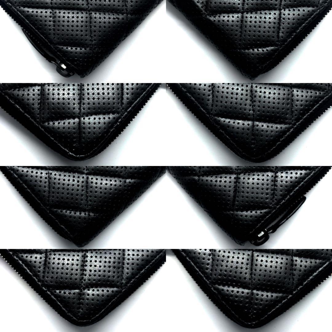 極美品✨】シャネル 長財布 マトラッセ パンチング ラウンドジップ