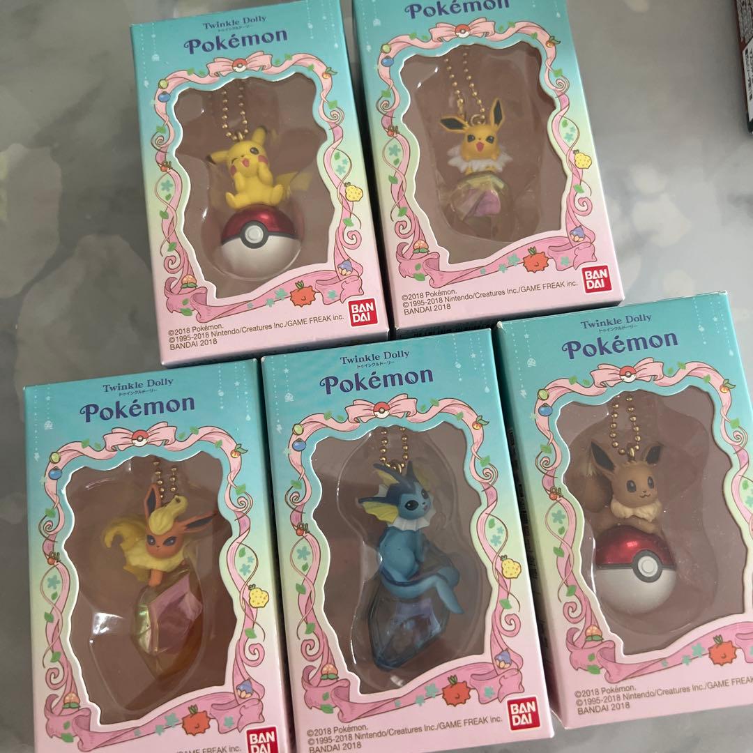 ポケモン とぅいんくるどーり アクリルキーホルダー 5種セット レアポケモン